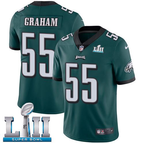 Men Philadelphia Eagles #55 Graham Green Limited 2018 Super Bowl NFL Jerseys->->NFL Jersey